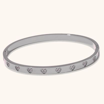 Zirconia Love Bangle