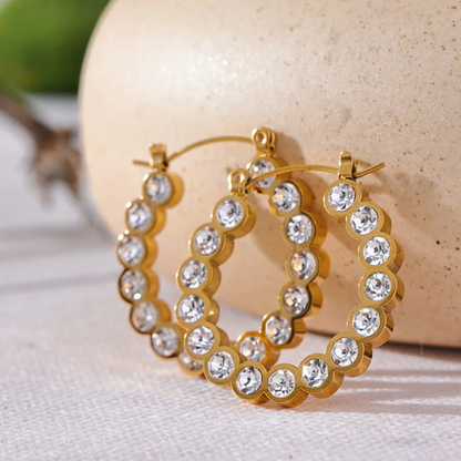 Halo Row Hoop Earrings