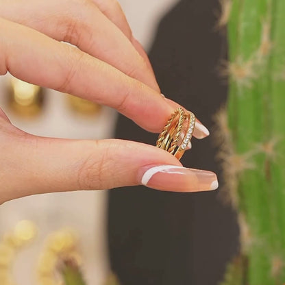 Rope Gleam Band Ring