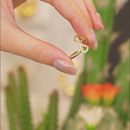 Double Heart Wrap Ring