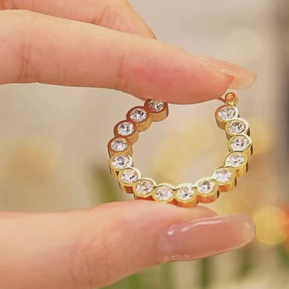 Halo Row Hoop Earrings