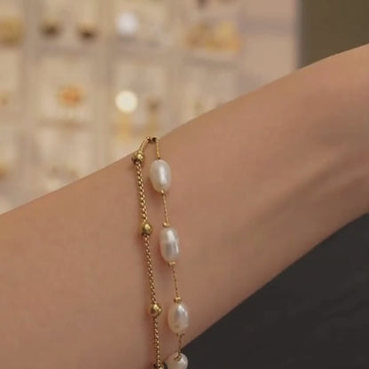 Perlen-Doppelschicht-Armband