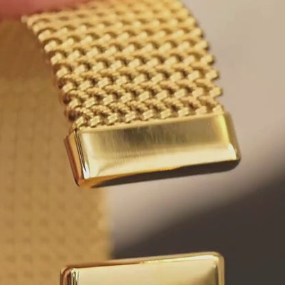 Textured Mesh Cuff Bangle